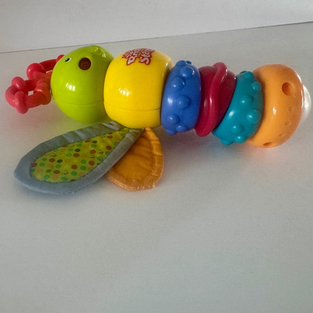 Bright Starts Twisty Bug Dragonfly Butterfly Light Up Music Baby Rattle WORKS - Picture 12 of 16